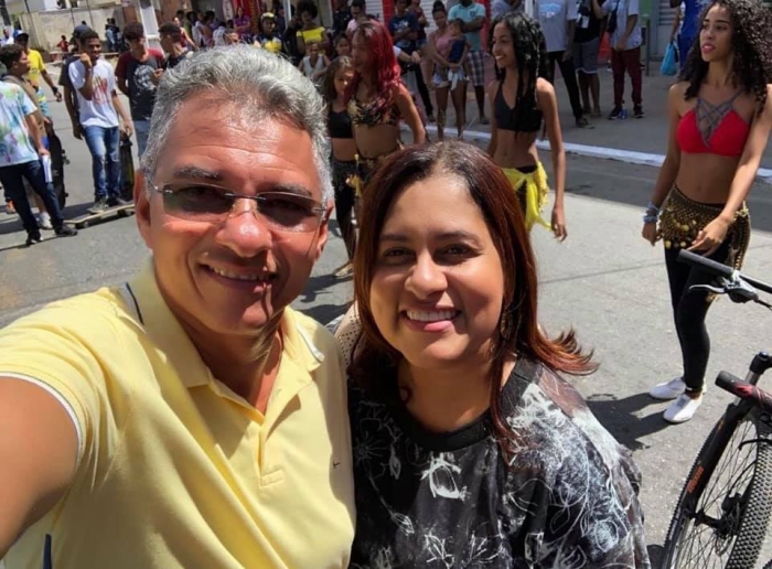 Prefeito Dinha e a Deputada Kátia Oliveira  participa de comemoração do dia do trabalhador.